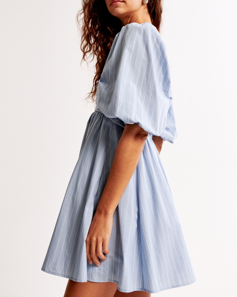 Emerson Poplin Puff Sleeve Mini Dress