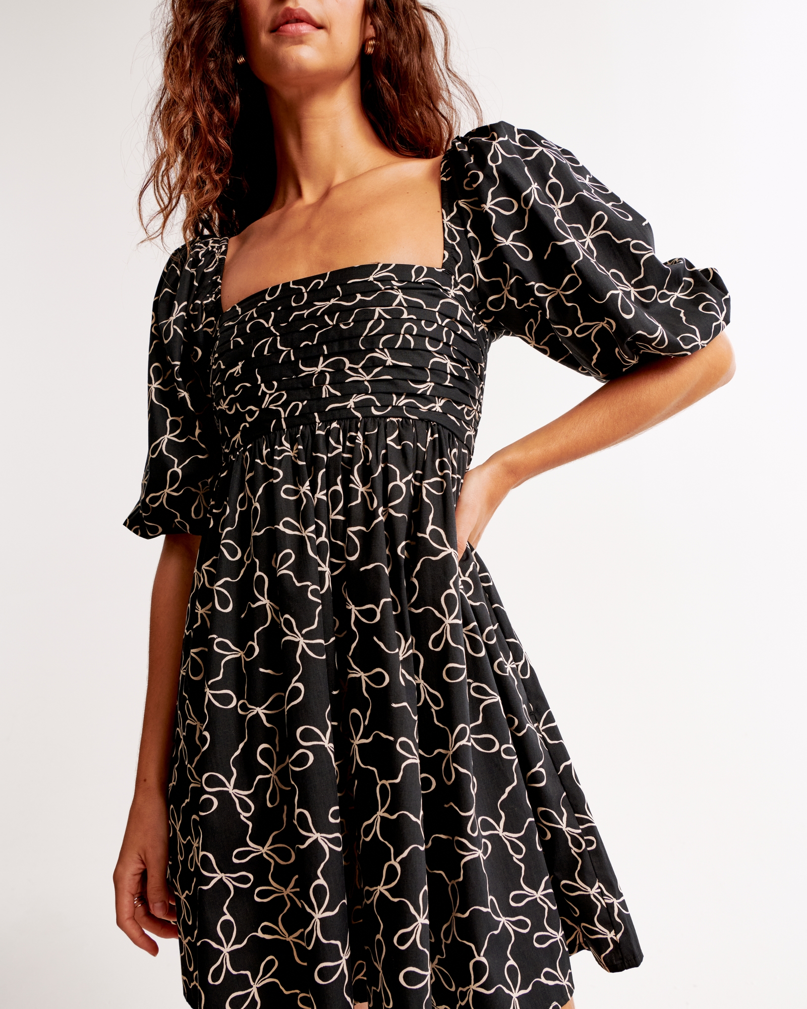 Emerson Poplin Puff Sleeve Mini Dress