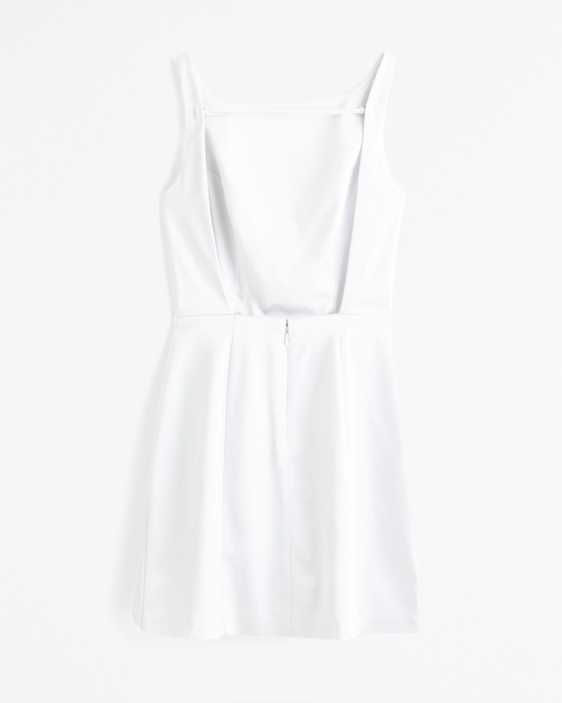 Slash Neck Mini Dress