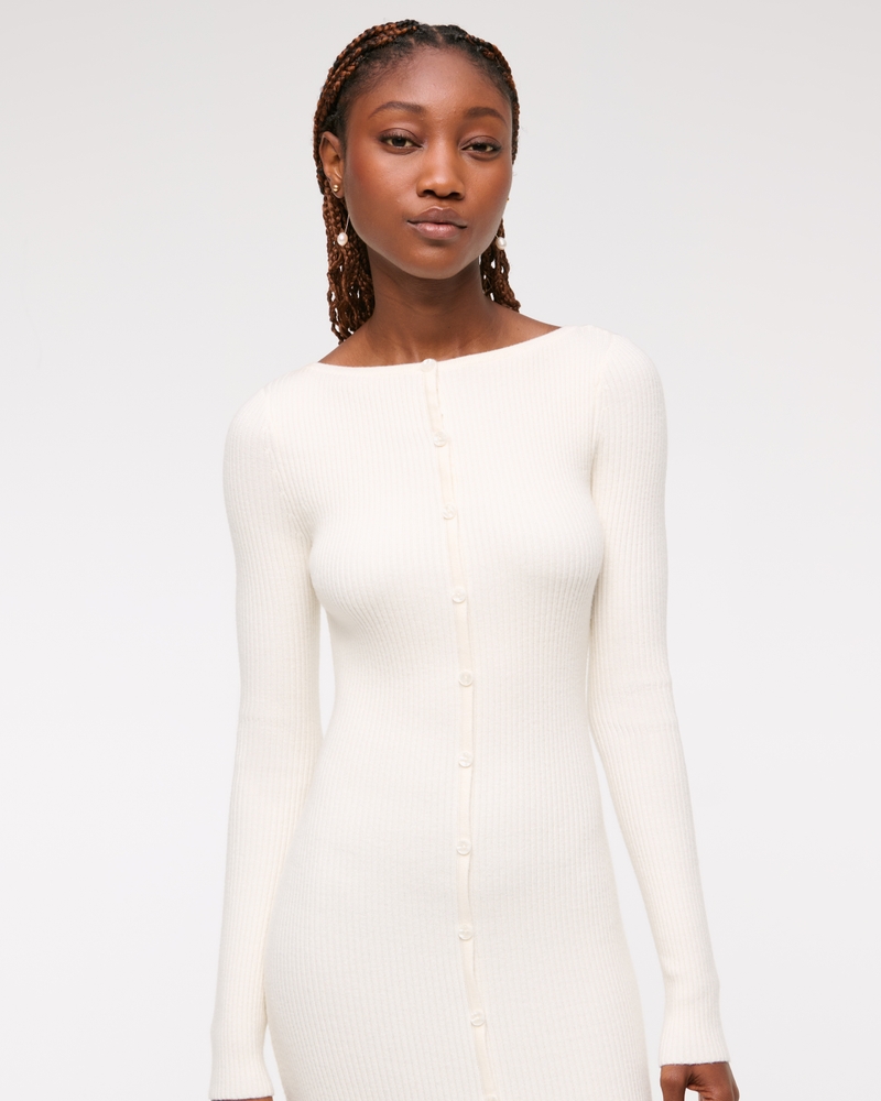 white maxi sweater dress Main Event Knit 74% acrylic Sweater Dress White Dresses |