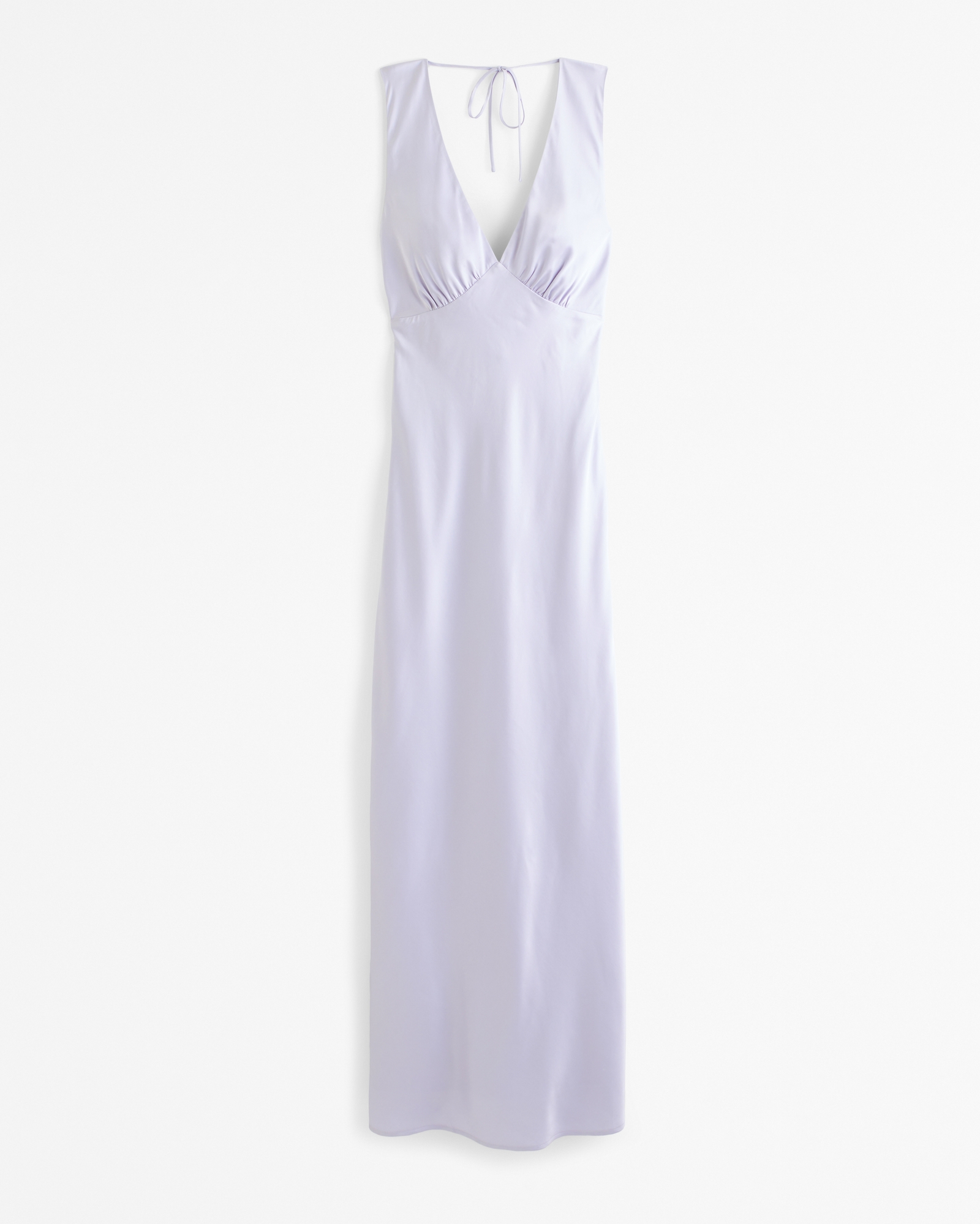 Plunge Cowl Back Maxi Dress