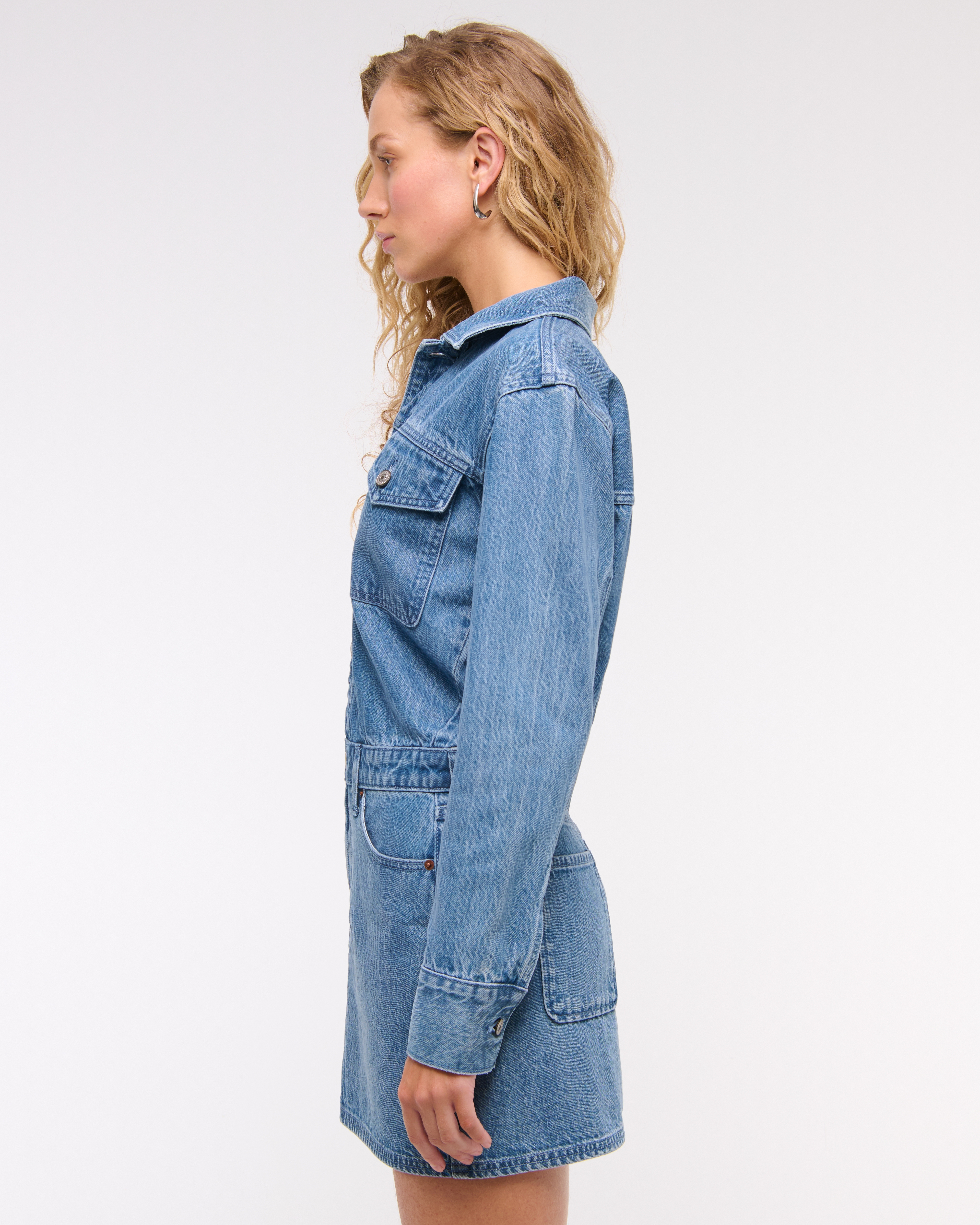 Women s Long Sleeve Denim Shirt Dress Women s Dresses Jumpsuits Abercrombie