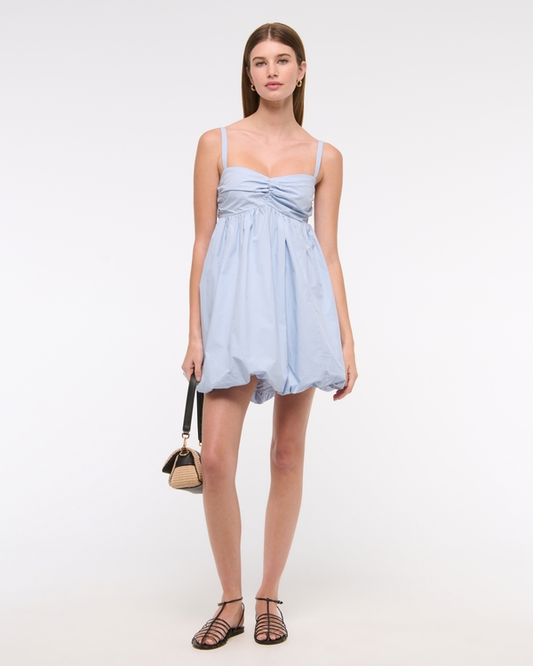 bubble hem mini dress abercrombie Women's YPB sculptLUX Bubble Hem Mini Dress | Women's Clearance