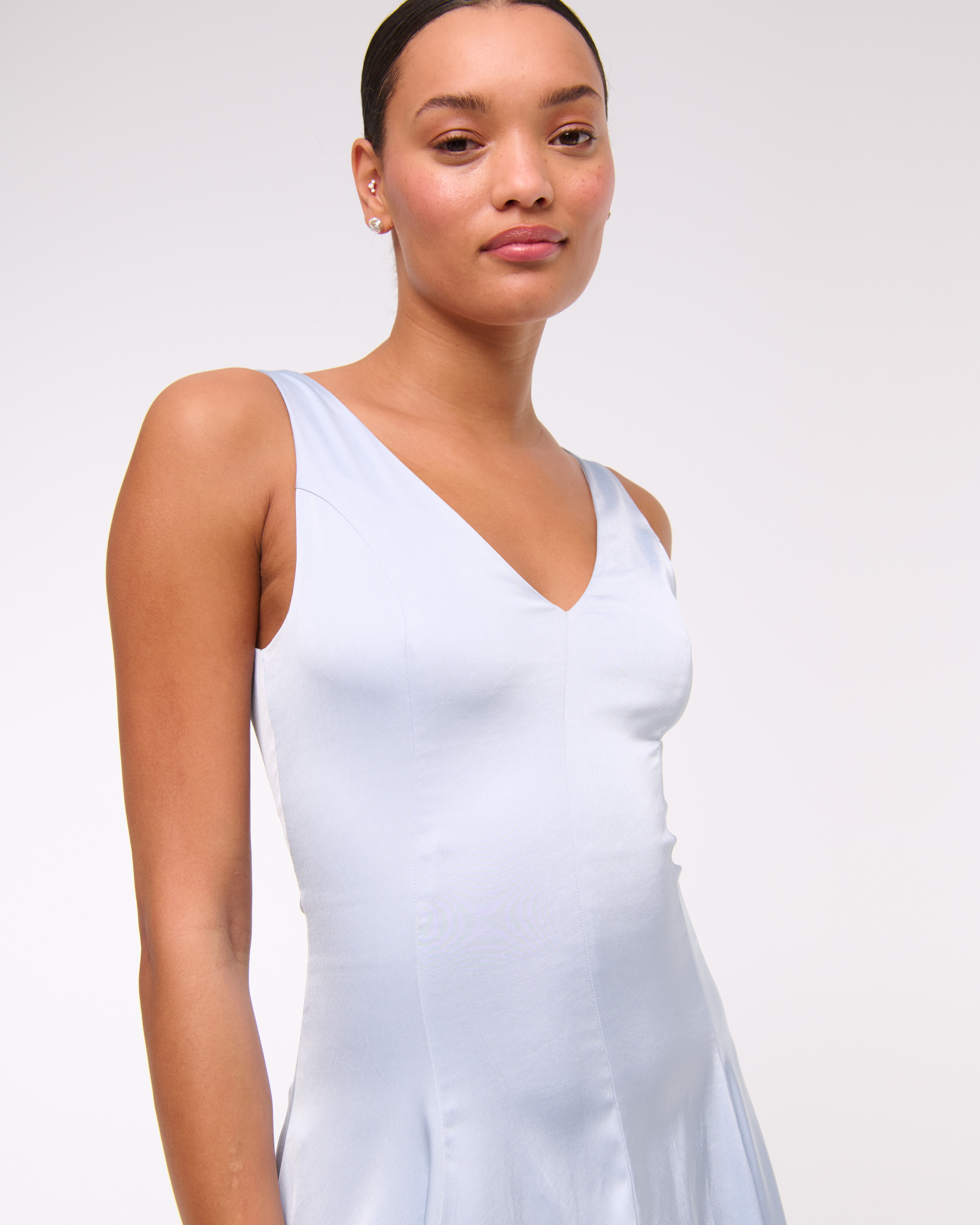 Женские платья Abercrombie & Fitch Plunge Bubble Hem Midi Dress — фото 3