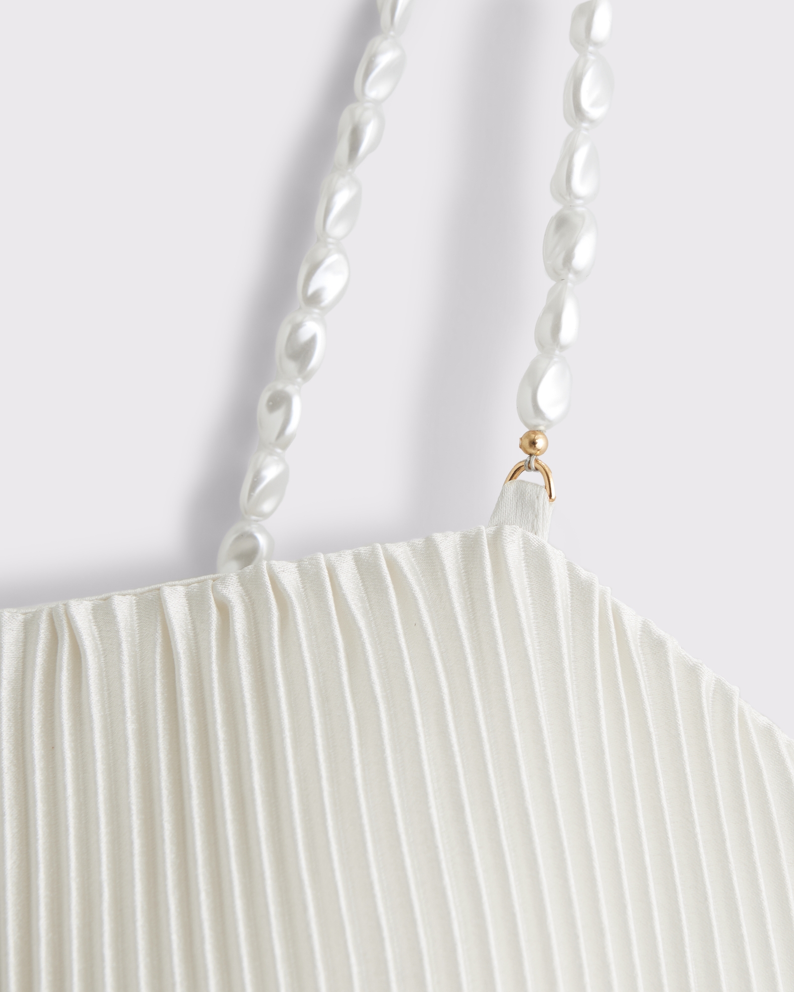 The A&F Giselle Faux Pearl Pleat Release Mini Dress