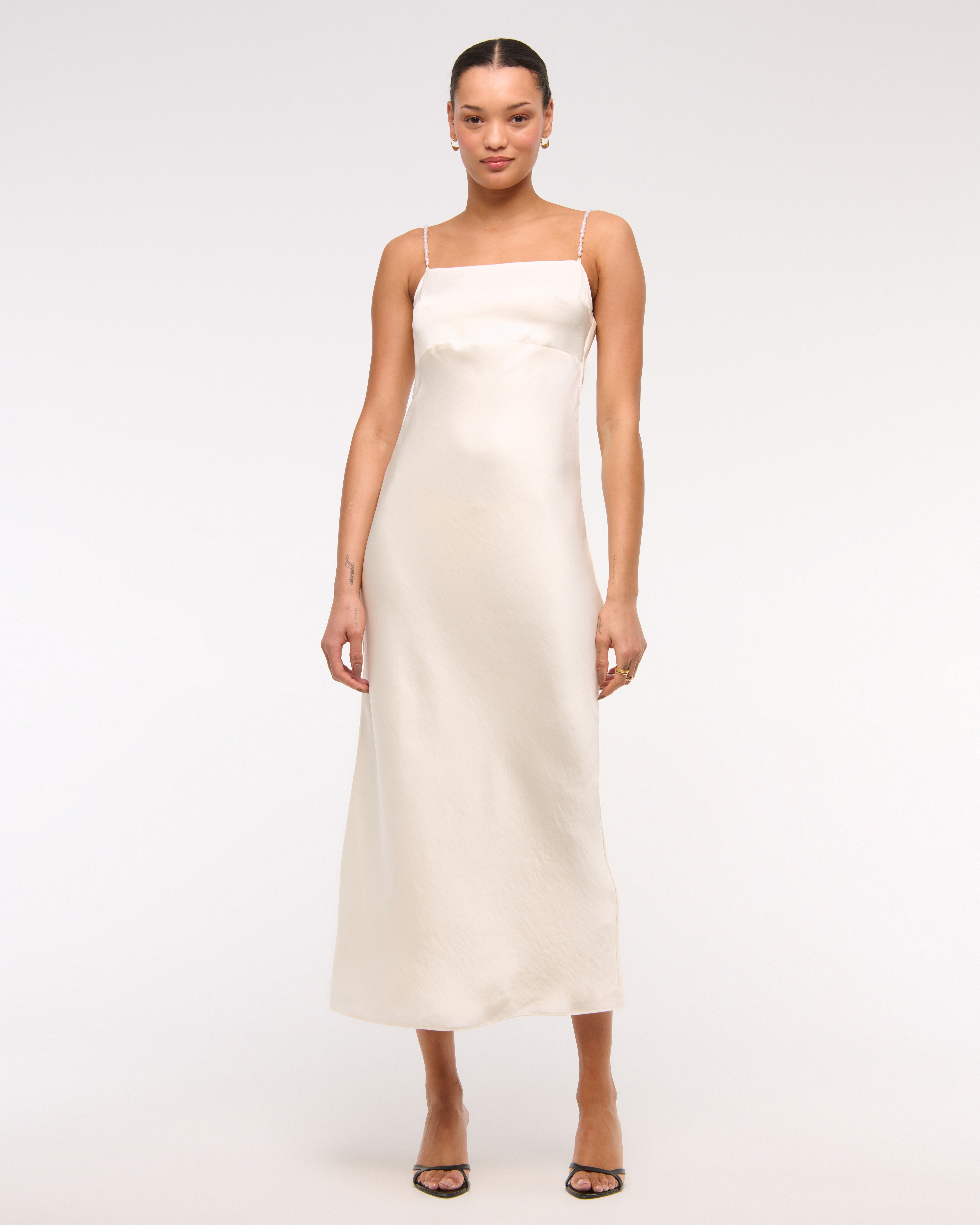 Женские платья Abercrombie & Fitch Faux Pearl Strap Maxi Dress — фото 2