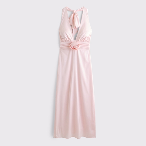 Женские платья Abercrombie & Fitch Rosette Halter Midi Dress