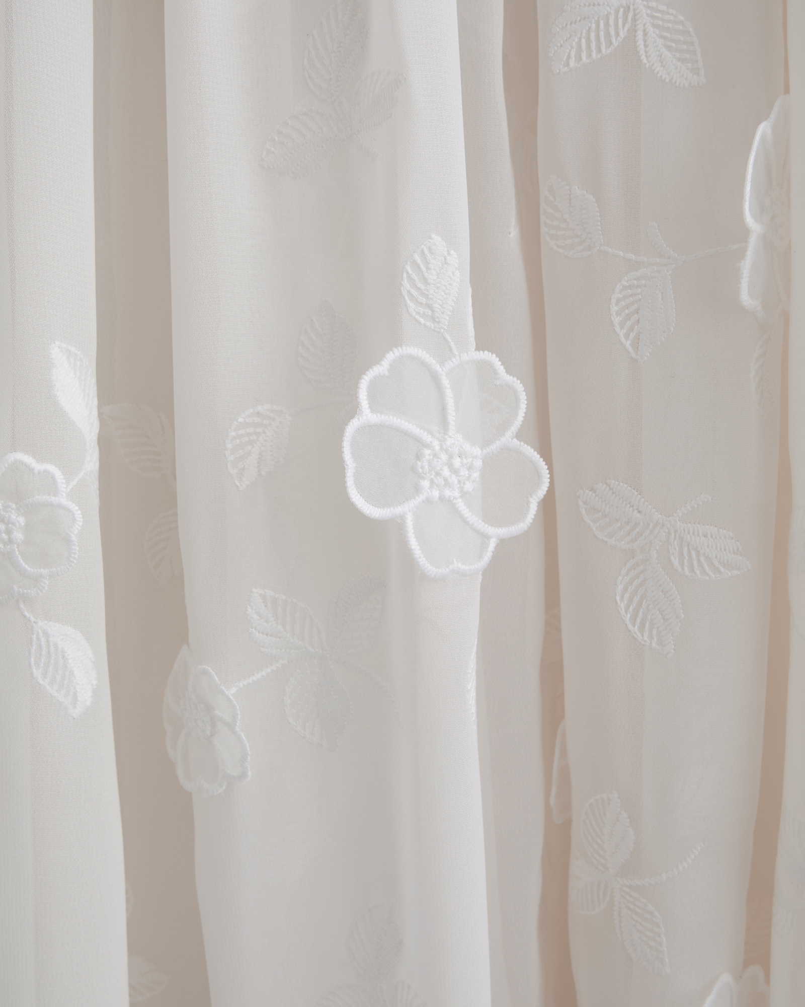 Embroidered Sheer Maxi Dress