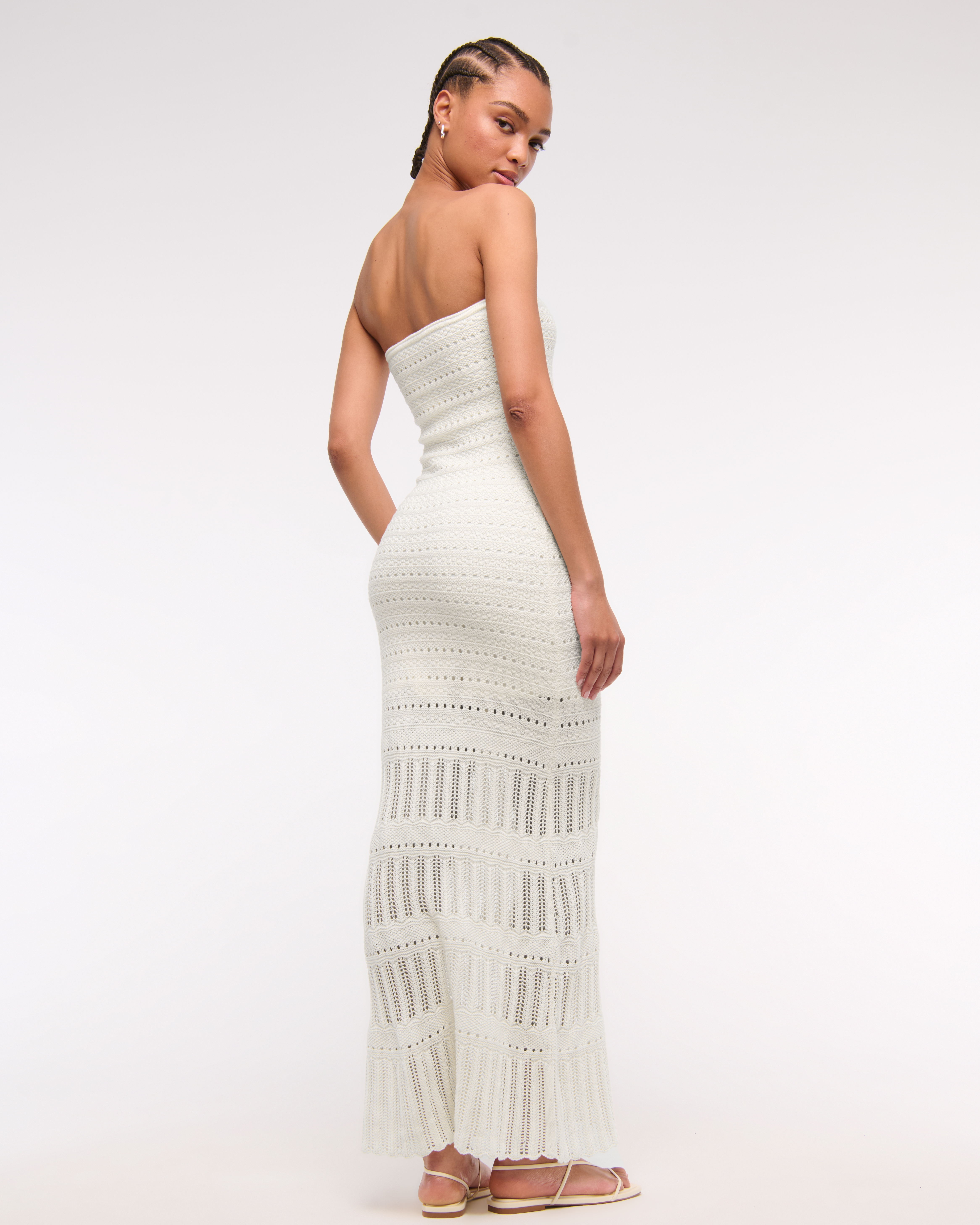 Женские платья Abercrombie & Fitch Strapless Crochet-Style Maxi Dress — фото 2