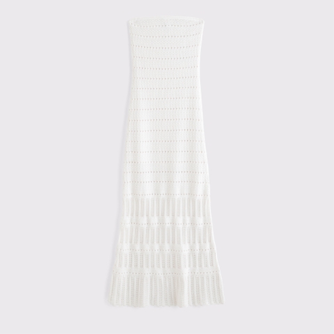 Женские платья Abercrombie & Fitch Strapless Crochet-Style Maxi Dress