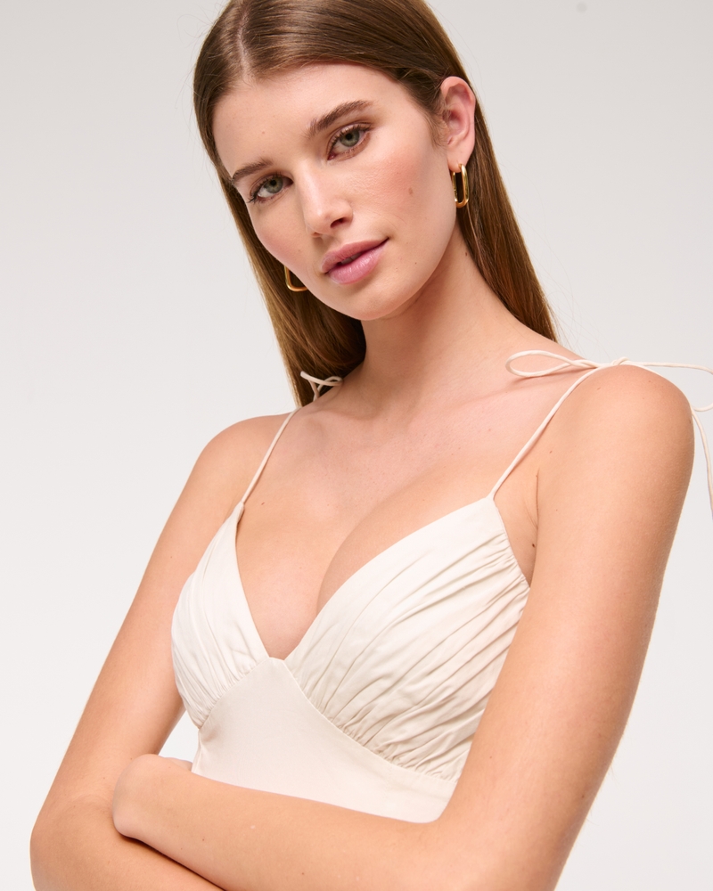 Tie-Strap Tiered Maxi Dress