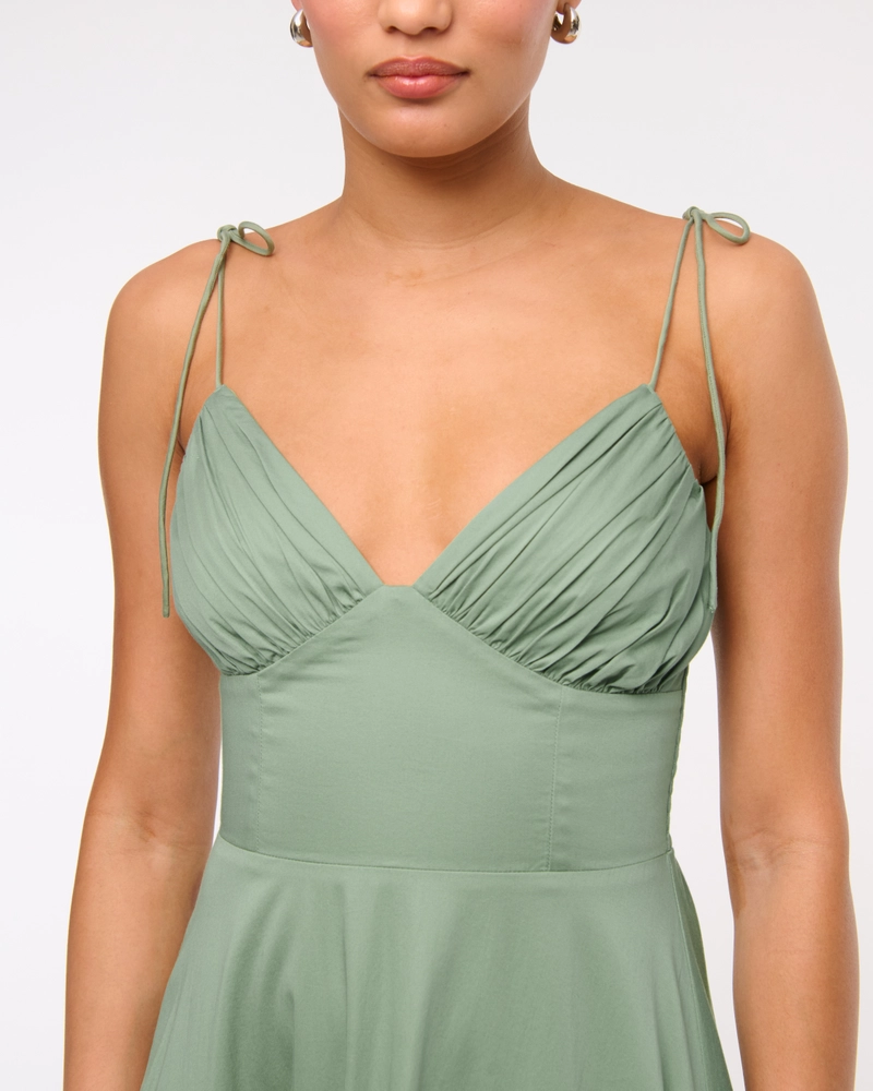 Tie-Strap Tiered Maxi Dress