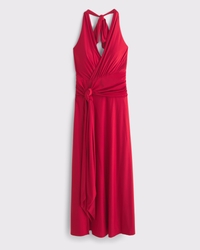 Knot-Front Maxi Dress