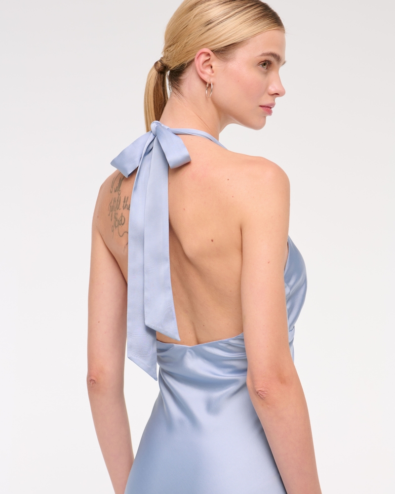 The A&F Julia Slip Halter Maxi Dress
