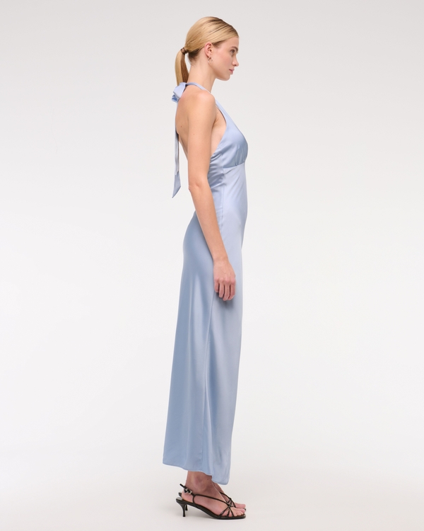 the a&f julia slip halter maxi dress The A&F Julia Slip Halter Maxi Dress