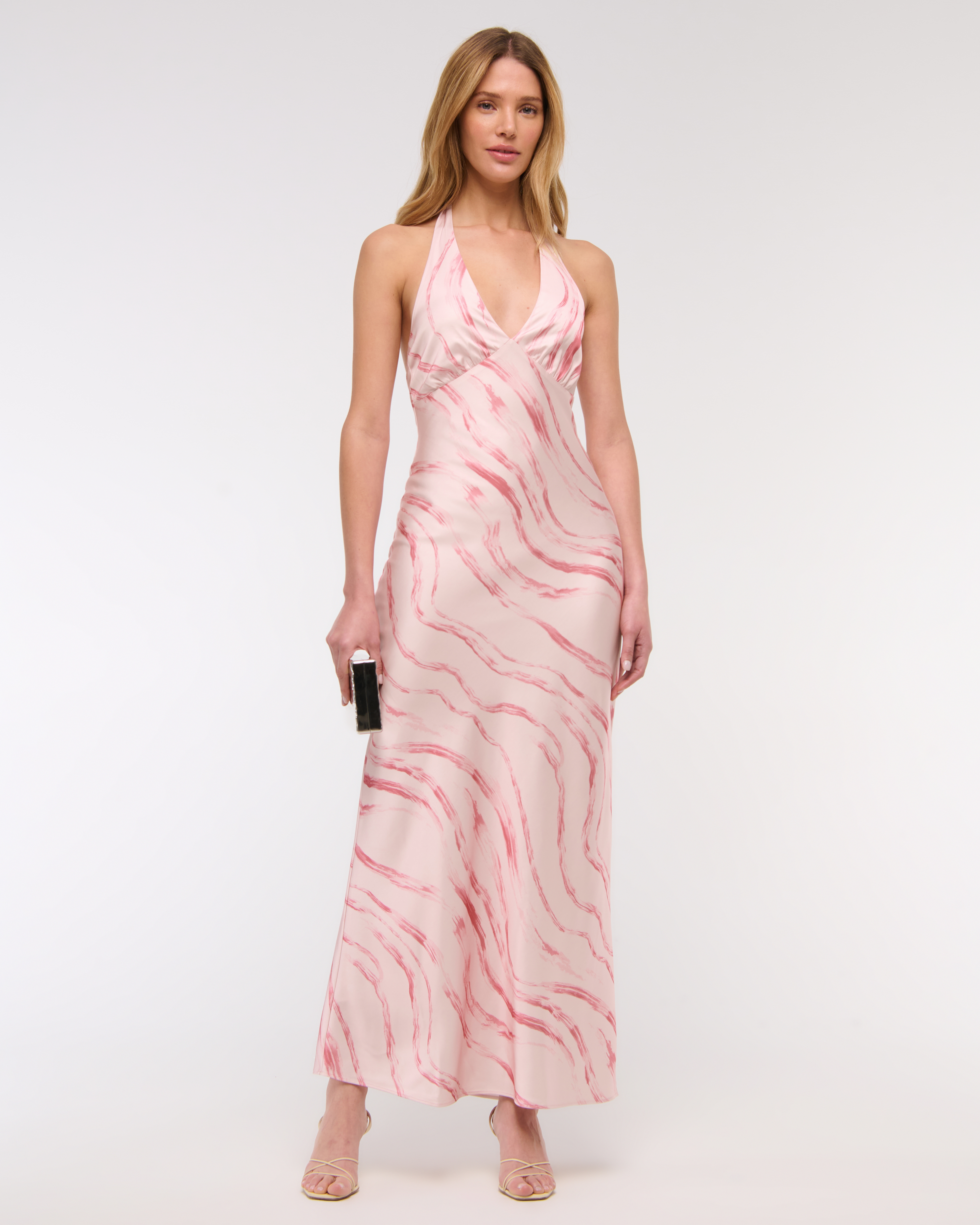 Abercrombie & Fitch The A&f Julia Slip Halter Maxi Dress