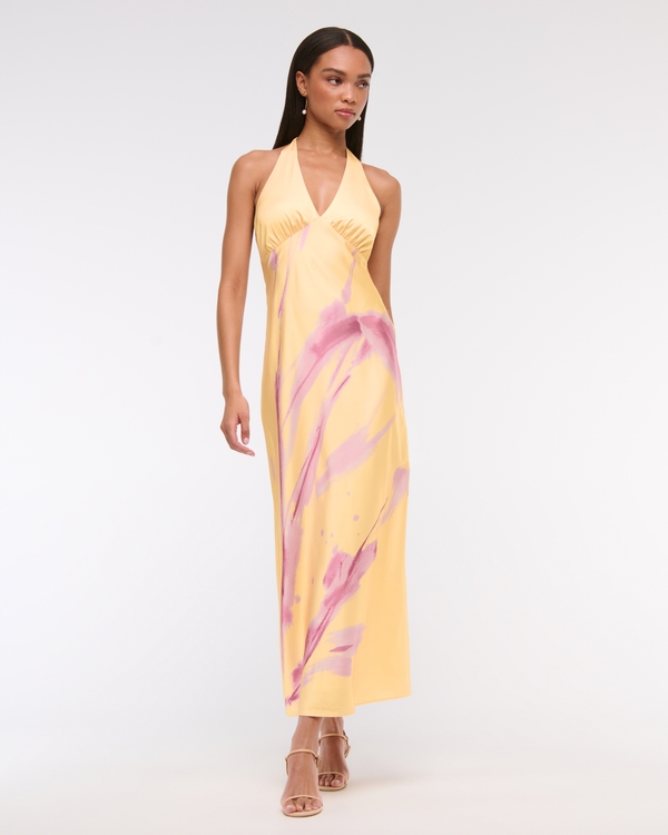 Halter Slip Maxi Dress