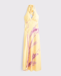 The A&F Julia Slip Halter Maxi Dress