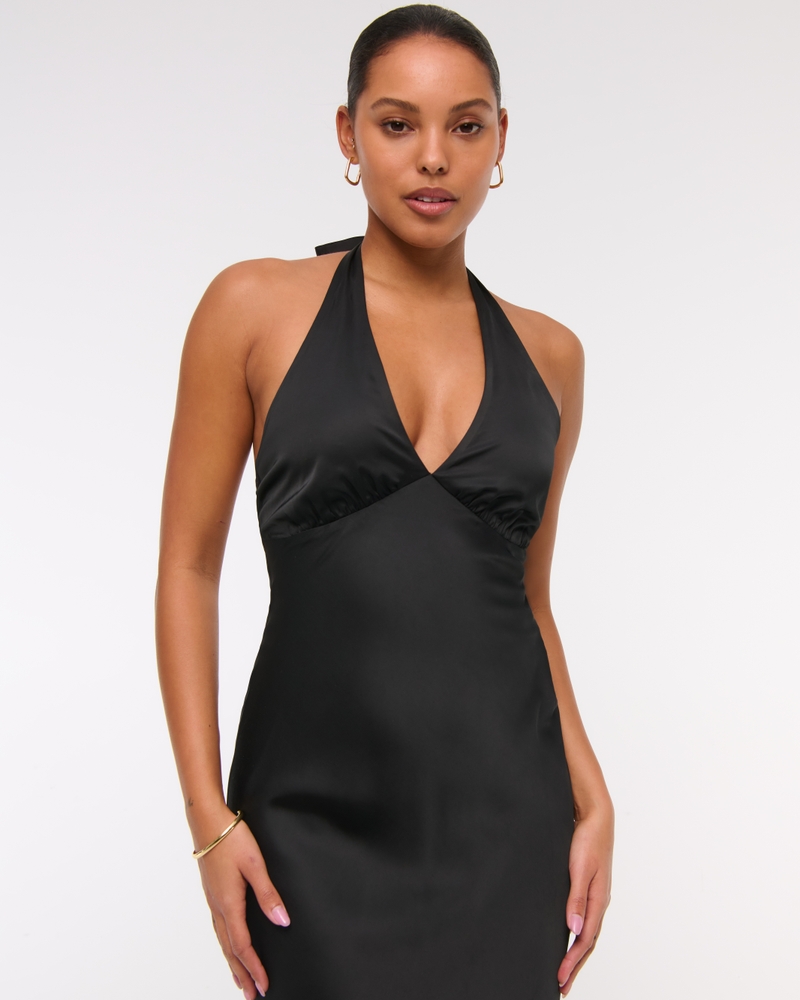 The A&F Julia Slip Halter Maxi Dress