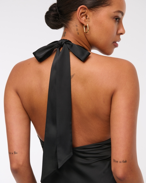 The A&F Julia Slip Halter Maxi Dress