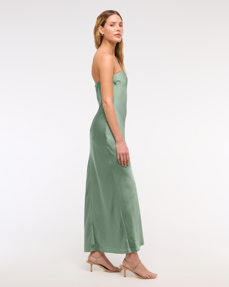 The A&F Julia Strapless Scarf Maxi Dress