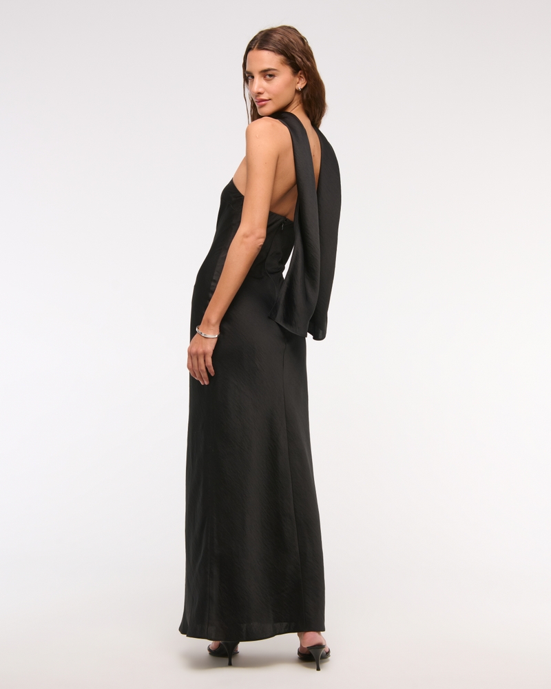 The A&F Julia Strapless Scarf Maxi Dress