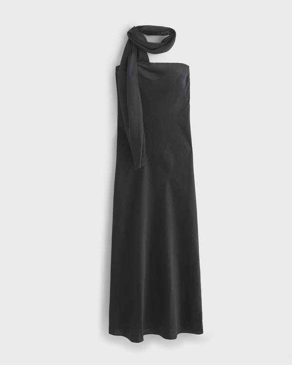 chinese dress ladies Cordula | Scarf Detail One Shoulder Maxi Dress main image 1
