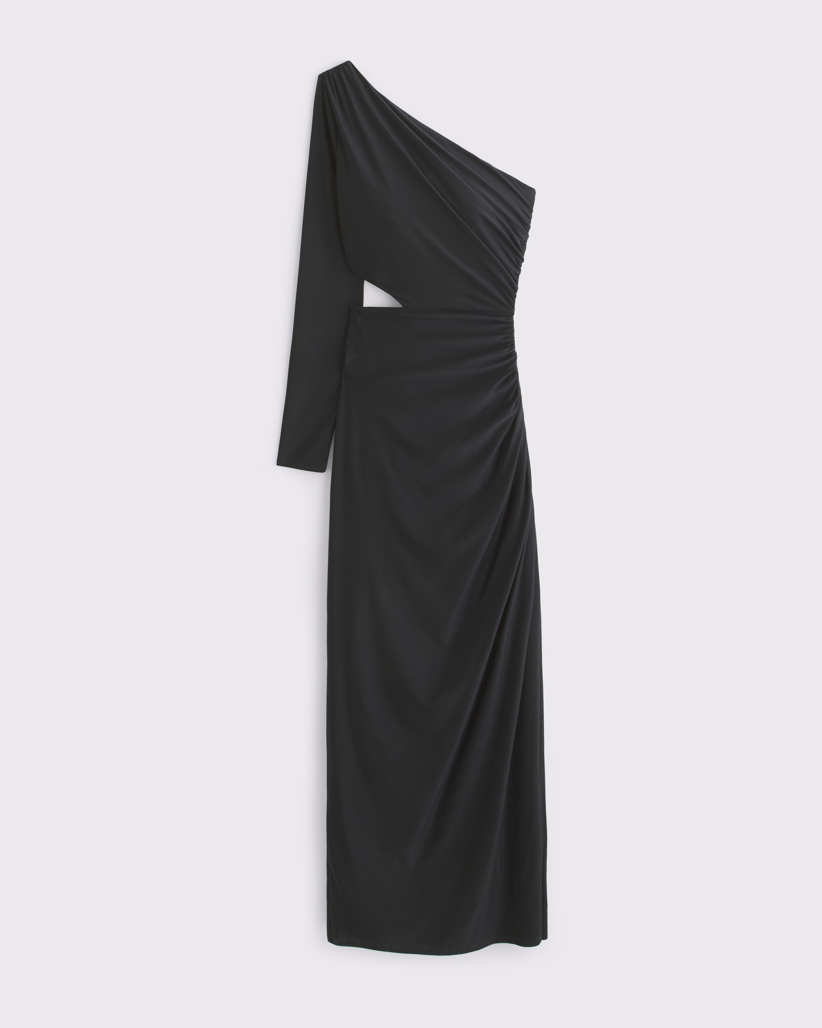 One-Shoulder Draped Maxi Dress