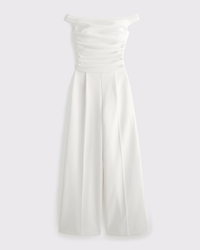 Off-The-Shoulder Draped Jumpsuit