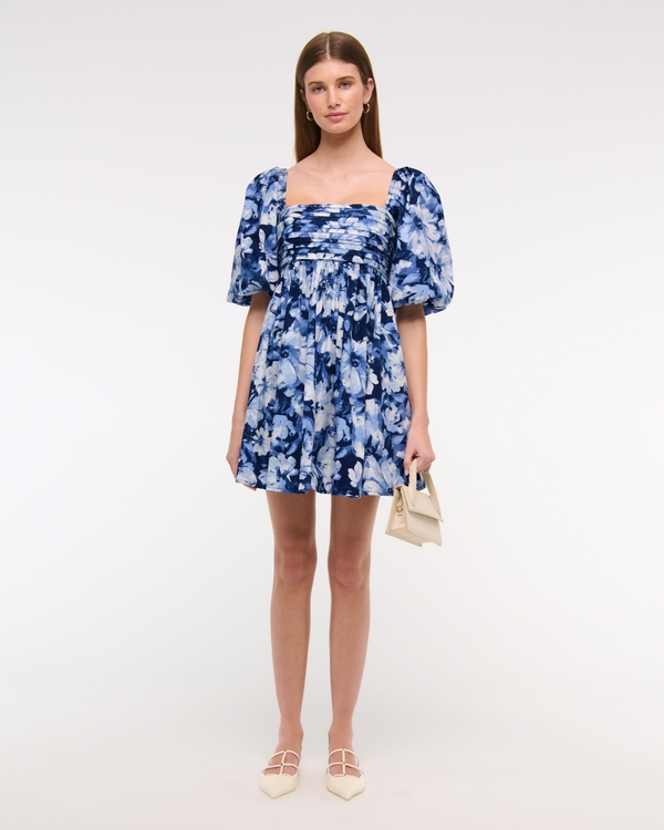The A&F Emerson Poplin Puff Sleeve Mini Dress