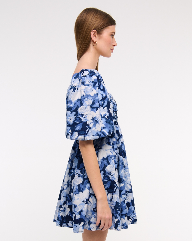 The A&F Emerson Poplin Puff Sleeve Mini Dress