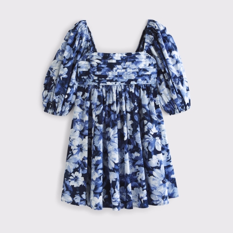 Женские платья Abercrombie & Fitch The A&F Emerson Poplin Puff Sleeve Mini Dress
