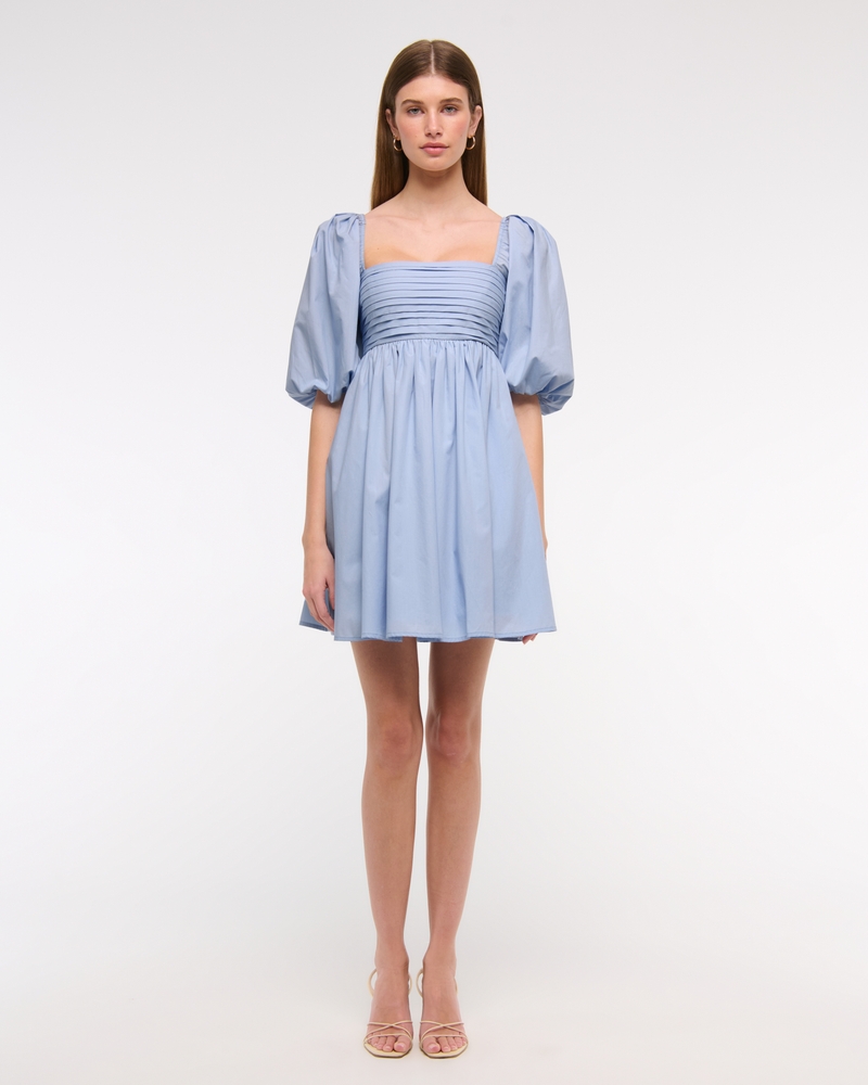 The A&F Emerson Poplin Puff Sleeve Mini Dress
