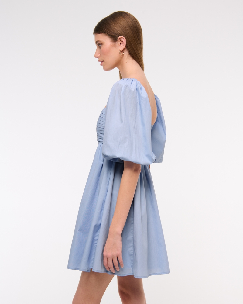 The A&F Emerson Poplin Puff Sleeve Mini Dress