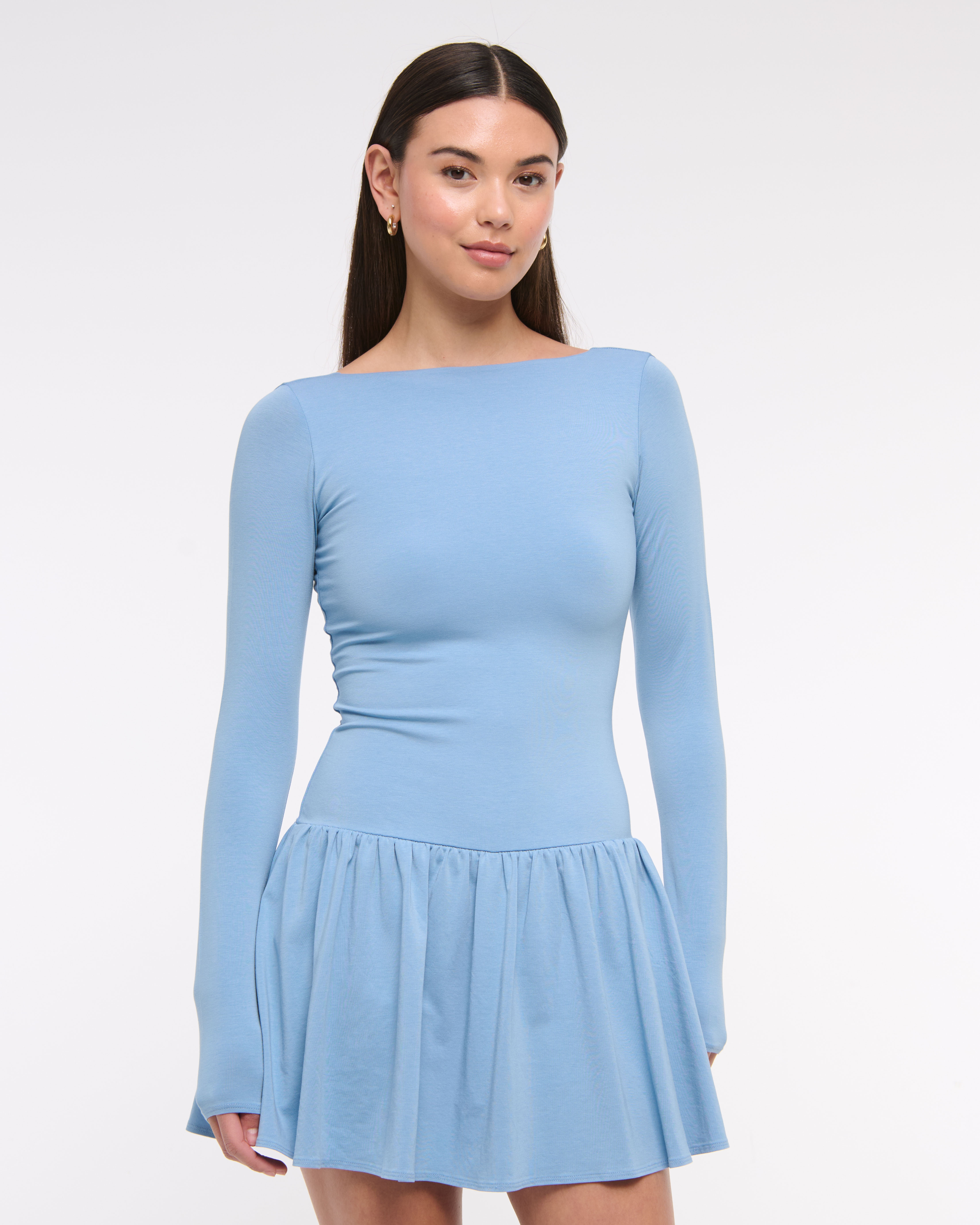 Женские юбки Abercrombie & Fitch Drop-Waist Knit Skort — фото 2