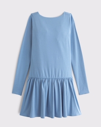 Drop-Waist Knit Skort