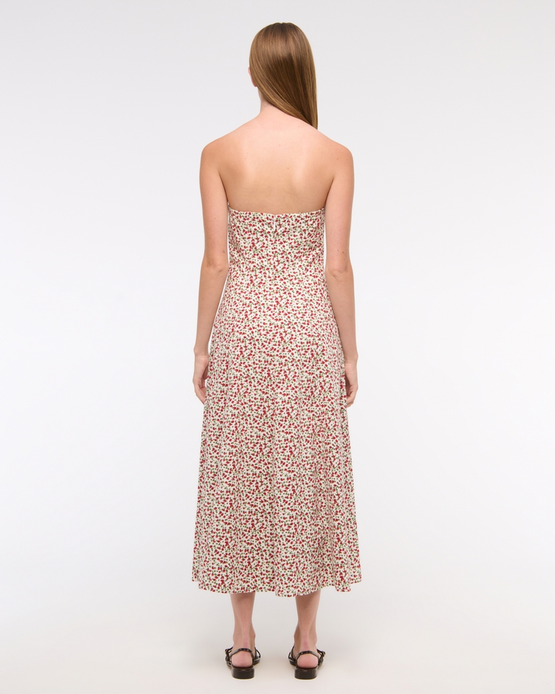 The A&F Mila Strapless Midi Dress