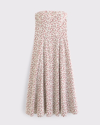 The A&F Mila Strapless Midi Dress
