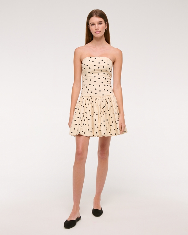 Bubble Hem Mini Dress
