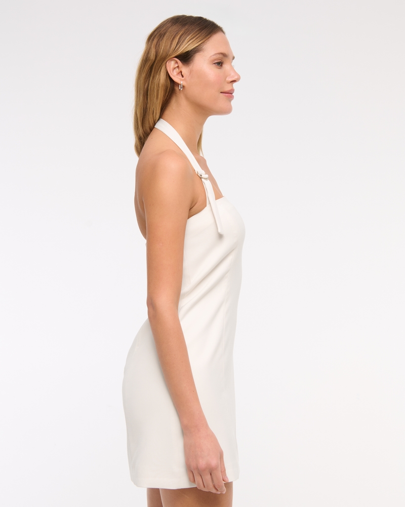 Halter Tailored Mini Dress