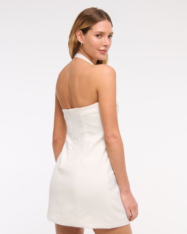 sachin and babi light blue dress Elisabeth Twist Halter Mini Dress in White – Isalis