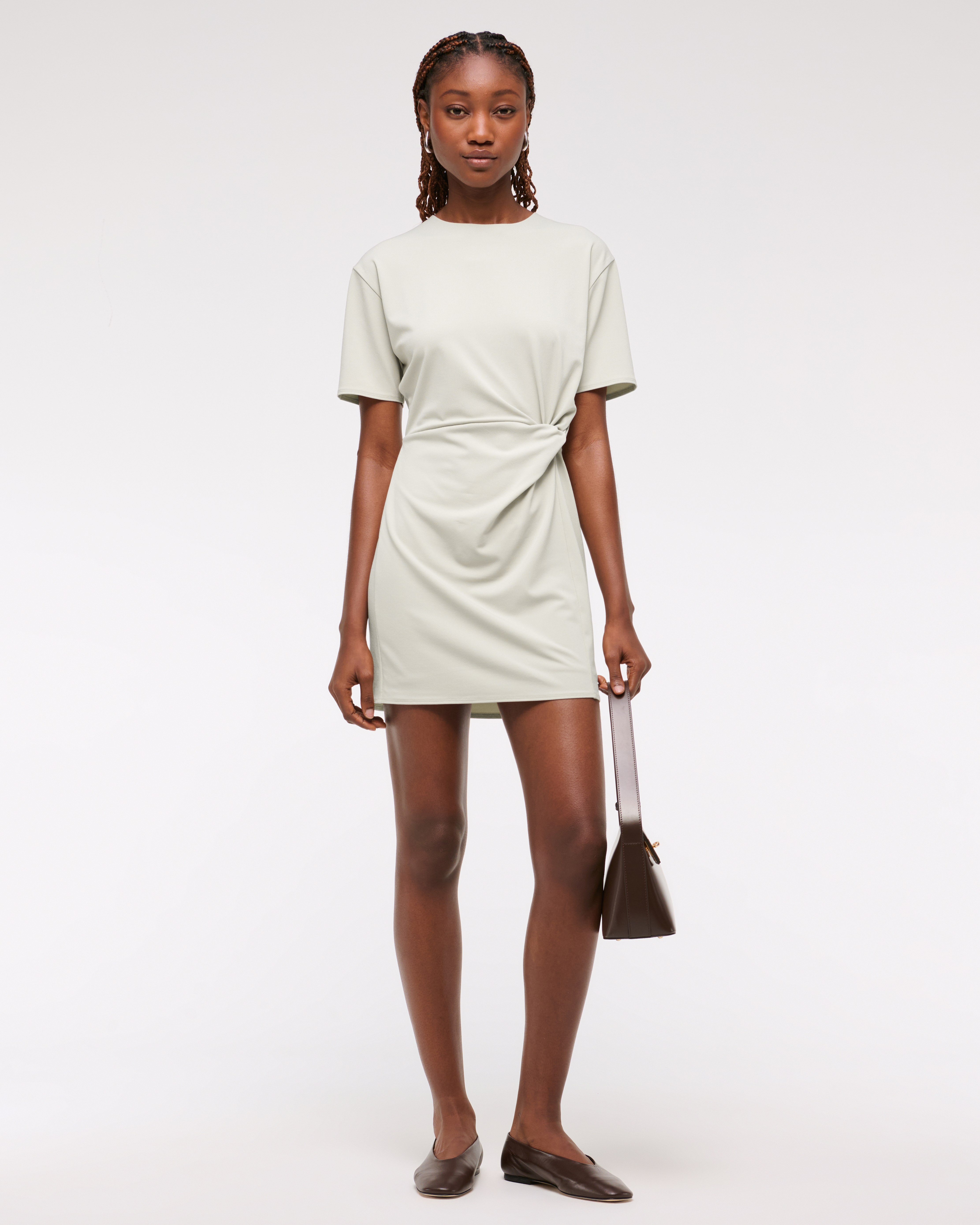 Женские платья Abercrombie & Fitch Side-Knot Knit Mini Dress — фото 2