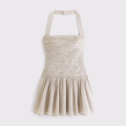 Женские платья Abercrombie & Fitch The A&F Emerson Drop-Waist Halter Mini Dress