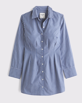 Abercrombie&Fitch アバクロ レディース 長袖ストライプシャツ