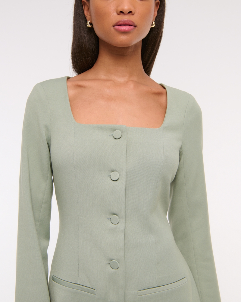 The A&F Mara Long-Sleeve Mini Dress