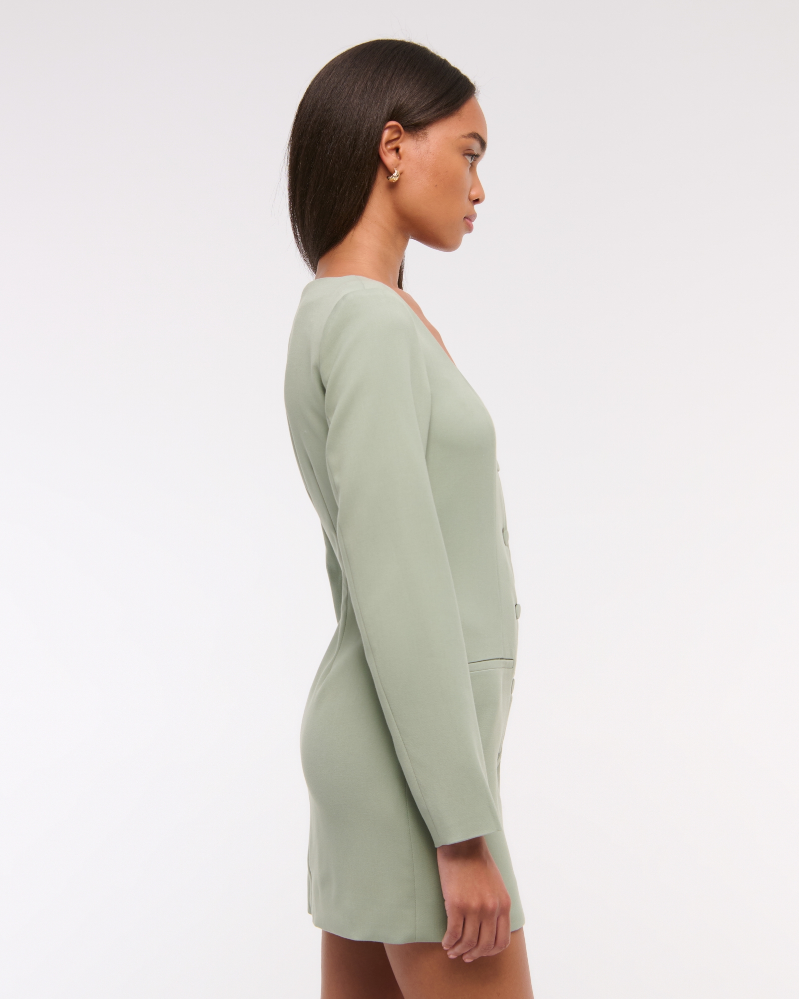 The A&F Mara Long-Sleeve Mini Dress