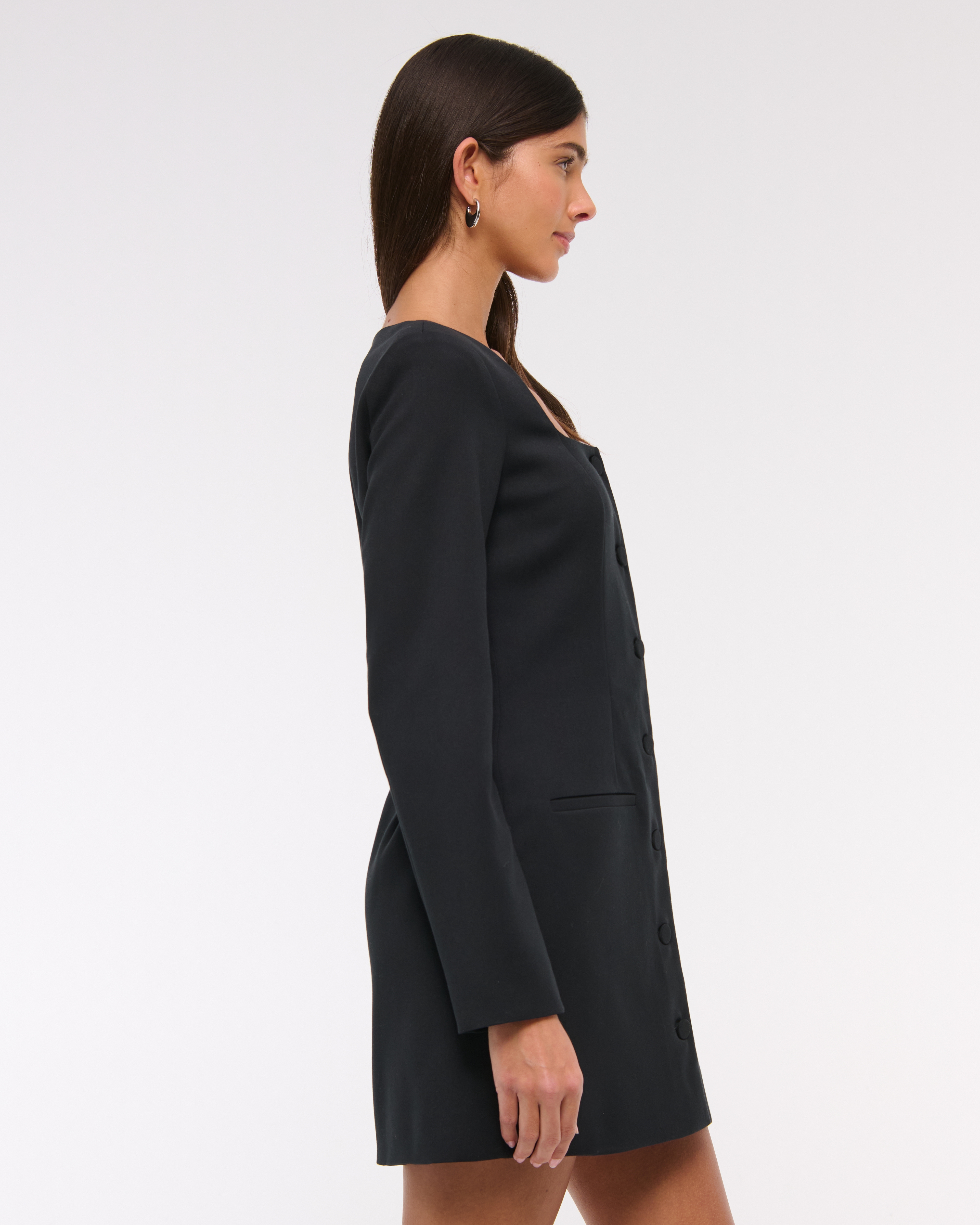 Women's The A&F Mara Long-Sleeve Mini Dress | Women's