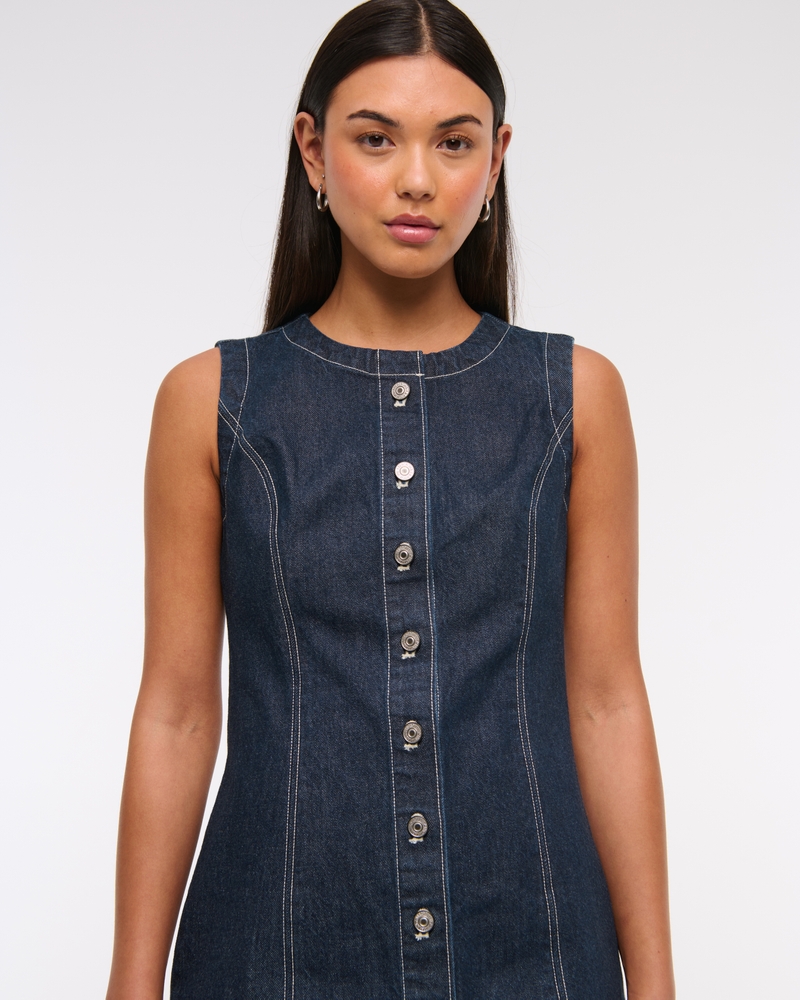 The A&F Mara High-Neck Vest Mini Dress