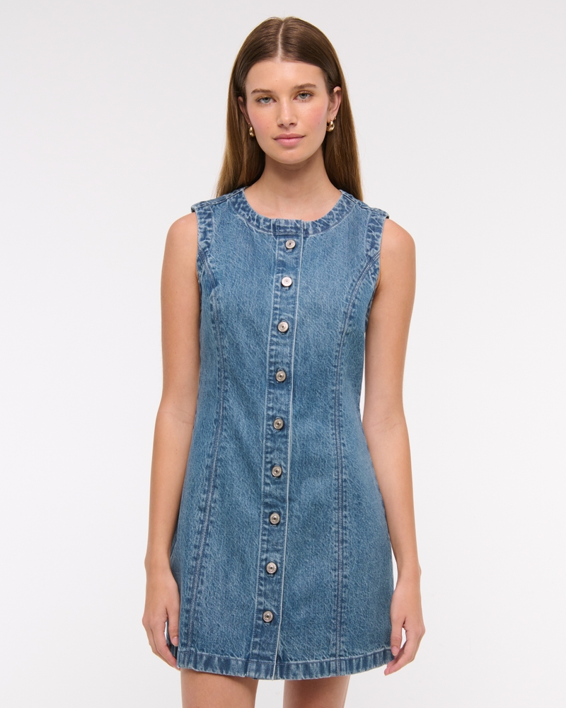 The A&F Mara High-Neck Vest Mini Dress