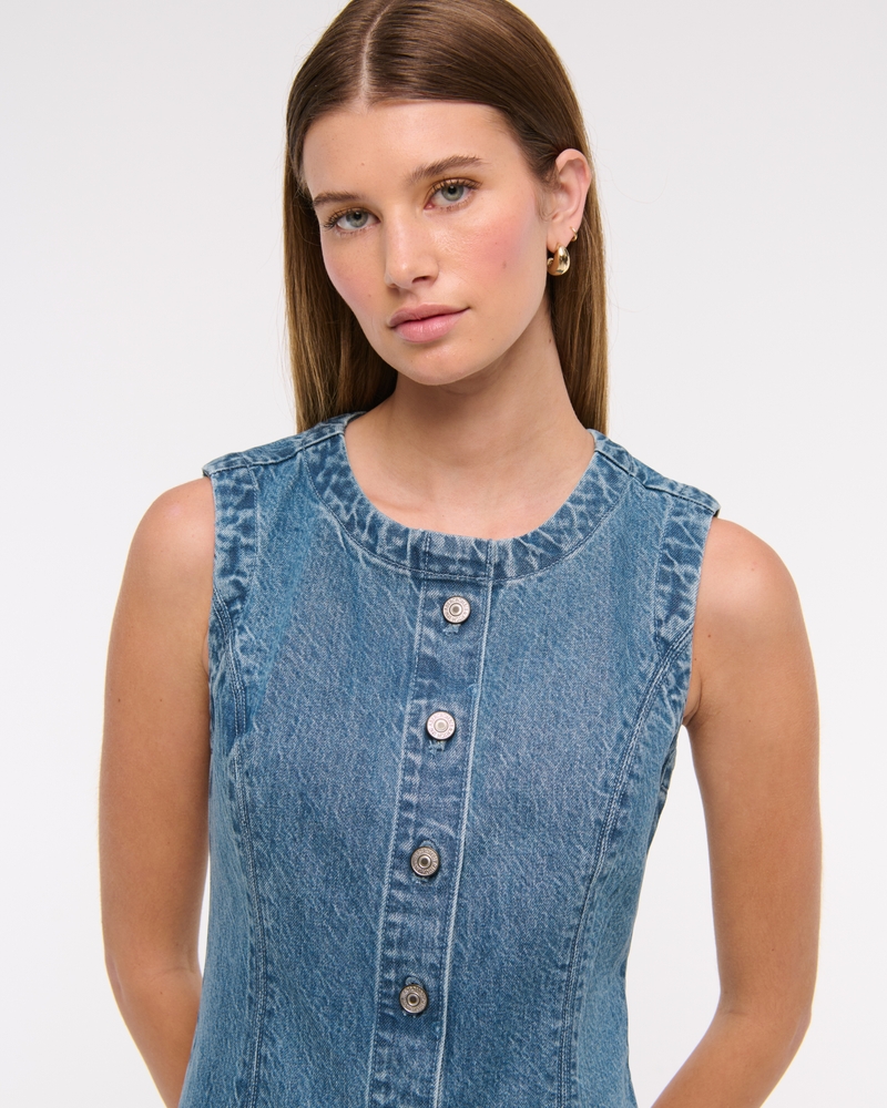 The A&F Mara High-Neck Vest Mini Dress